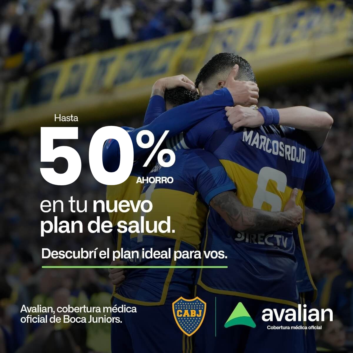 Avalian, cobertura médica oficial de Boca Juniors