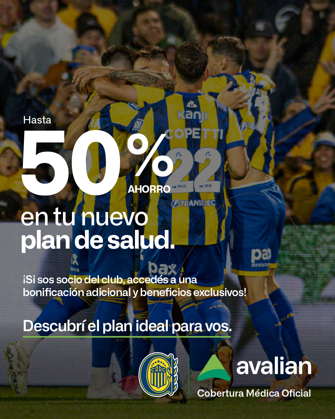 Avalian, cobertura médica oficial de Rosario Central
